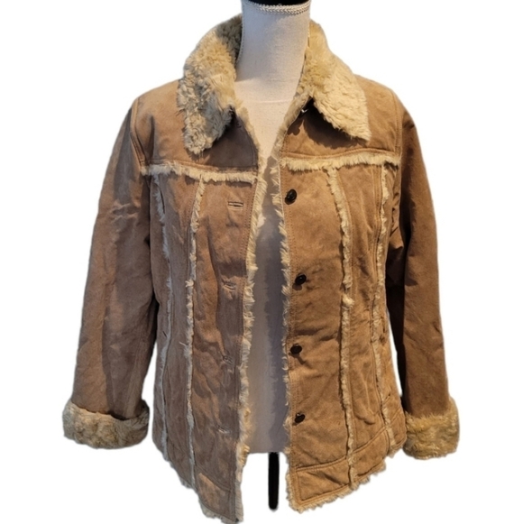 Wilsons Leather Vintage 90's/Y2K Penny Lane Faux Fur Jacket - Picture 2 of 8